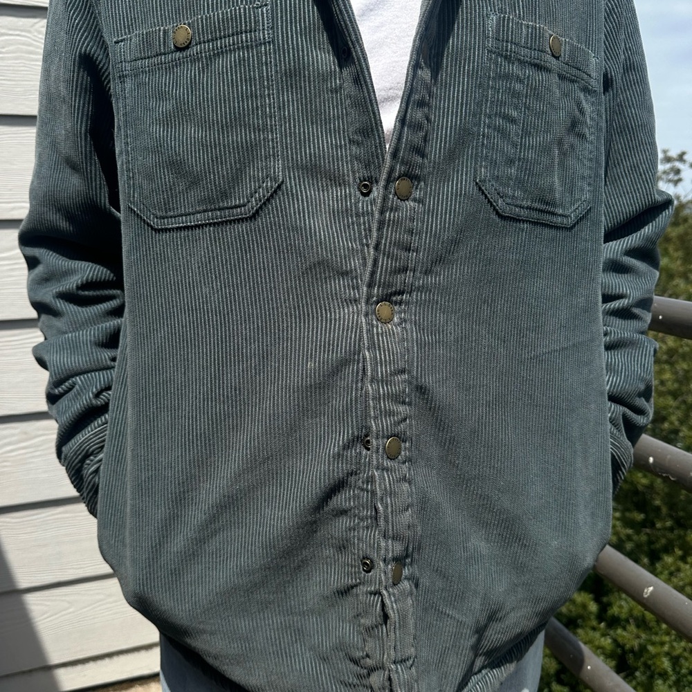 L.L. Bean Green Sherpa Fleece Jacket